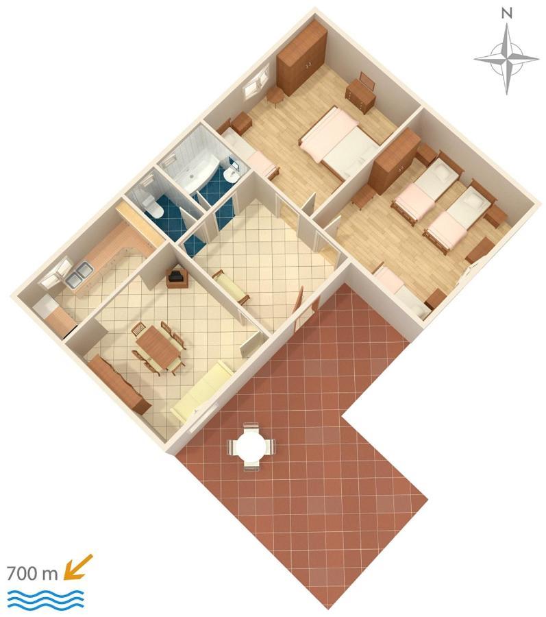 Apartment Biograd Na Moru 5899A Luaran gambar